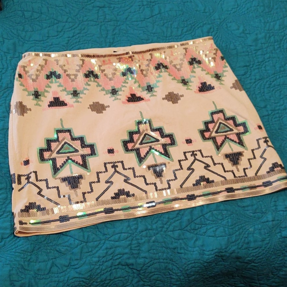 Express sequins skirt